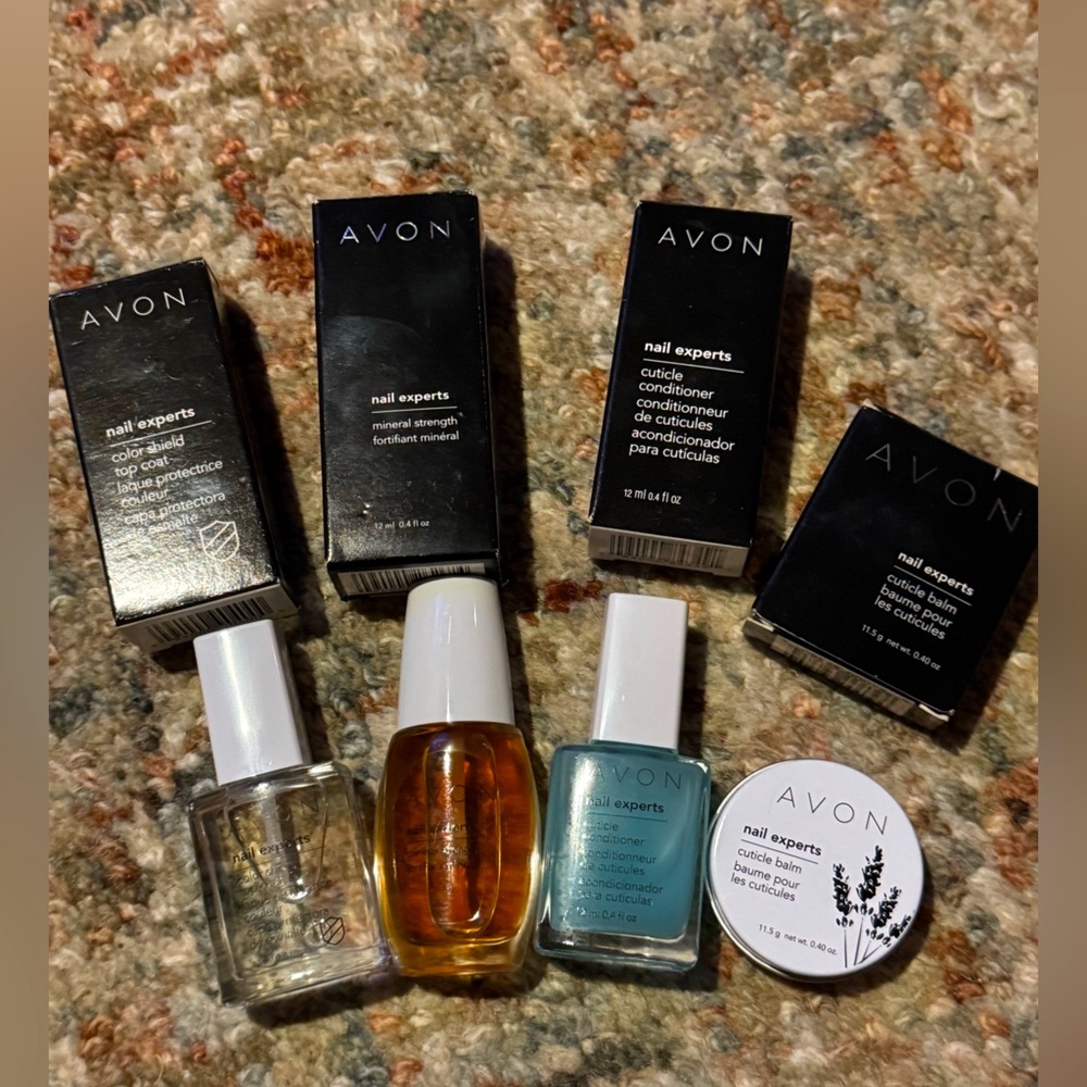 New Avon Nail Lot - Top Coat..Mineral Strength..Cuticle Balm and Conditioner